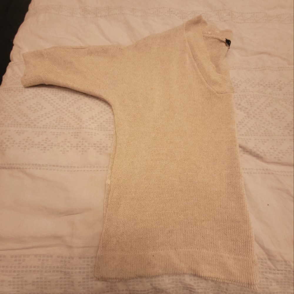 Willow and Thread linen blend sweater, size L